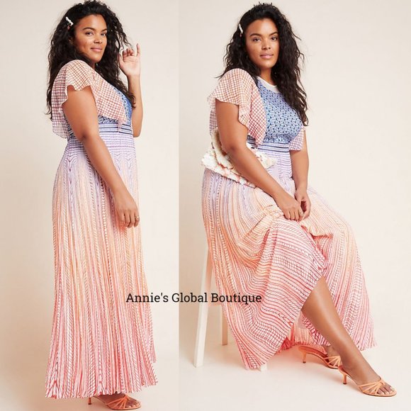 NWT ANTHROPOLOGIE Geisha Designs Savita Maxi Dress - Picture 10 of 16